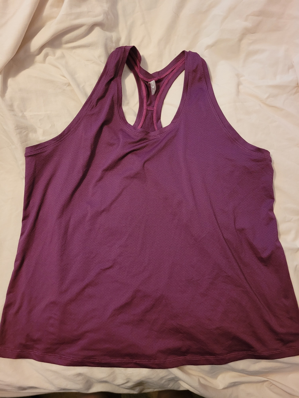 MTA Sport Plum Racerback Tank Top